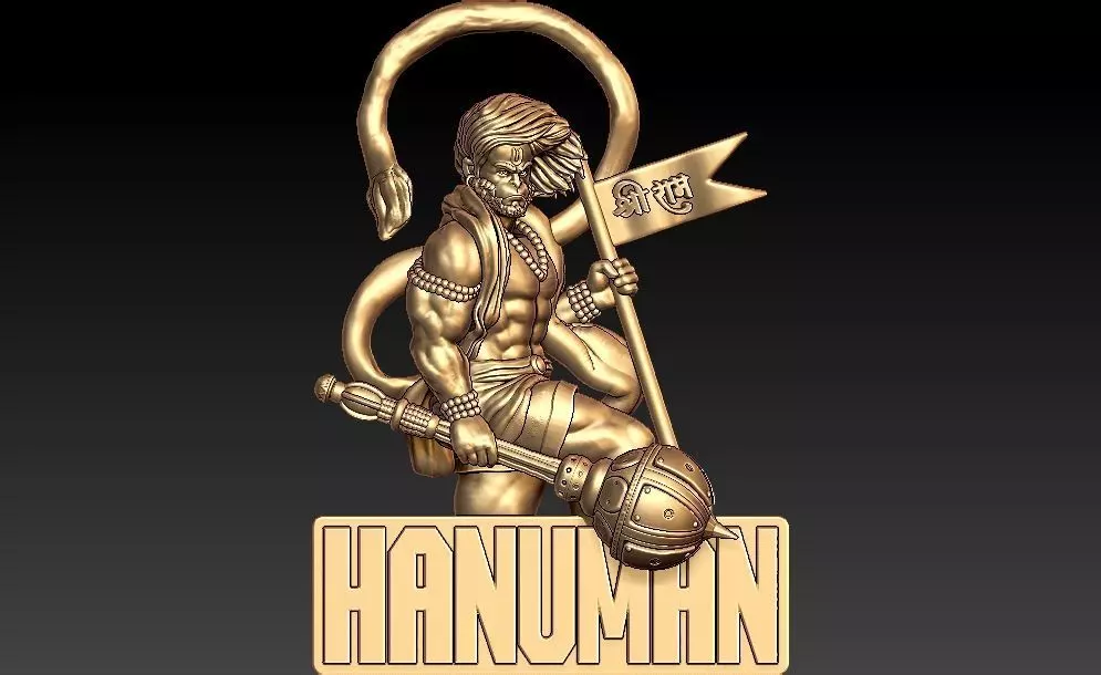 Hanuman ji Pendant 3D print model