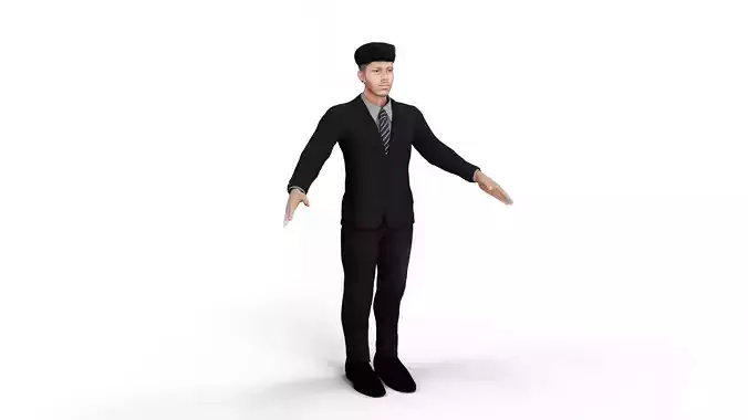 Business Suit Man Character 3D Model