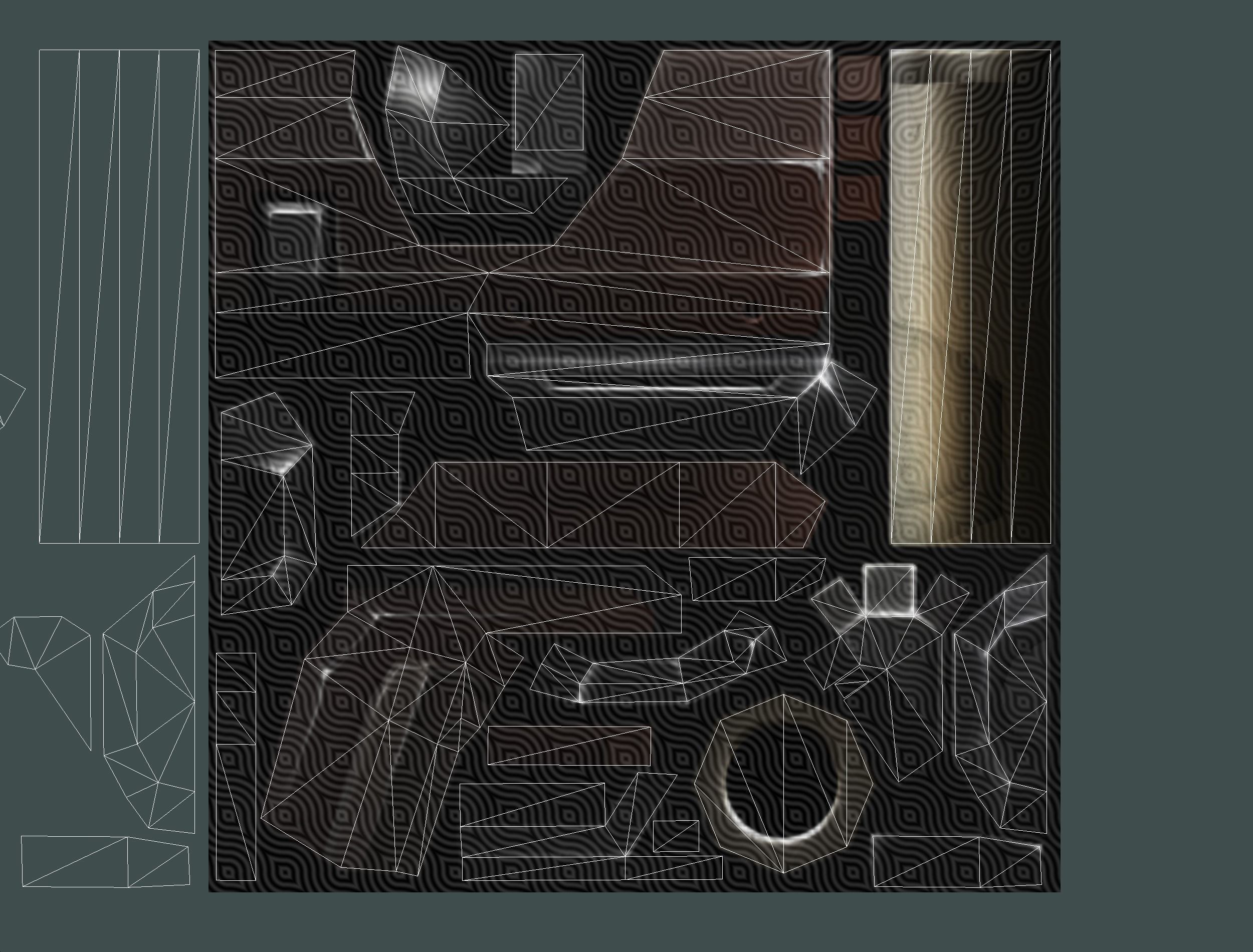 Woman Cyborg Soldier Female with Rifle and Pistol Low-poly 3D model_70