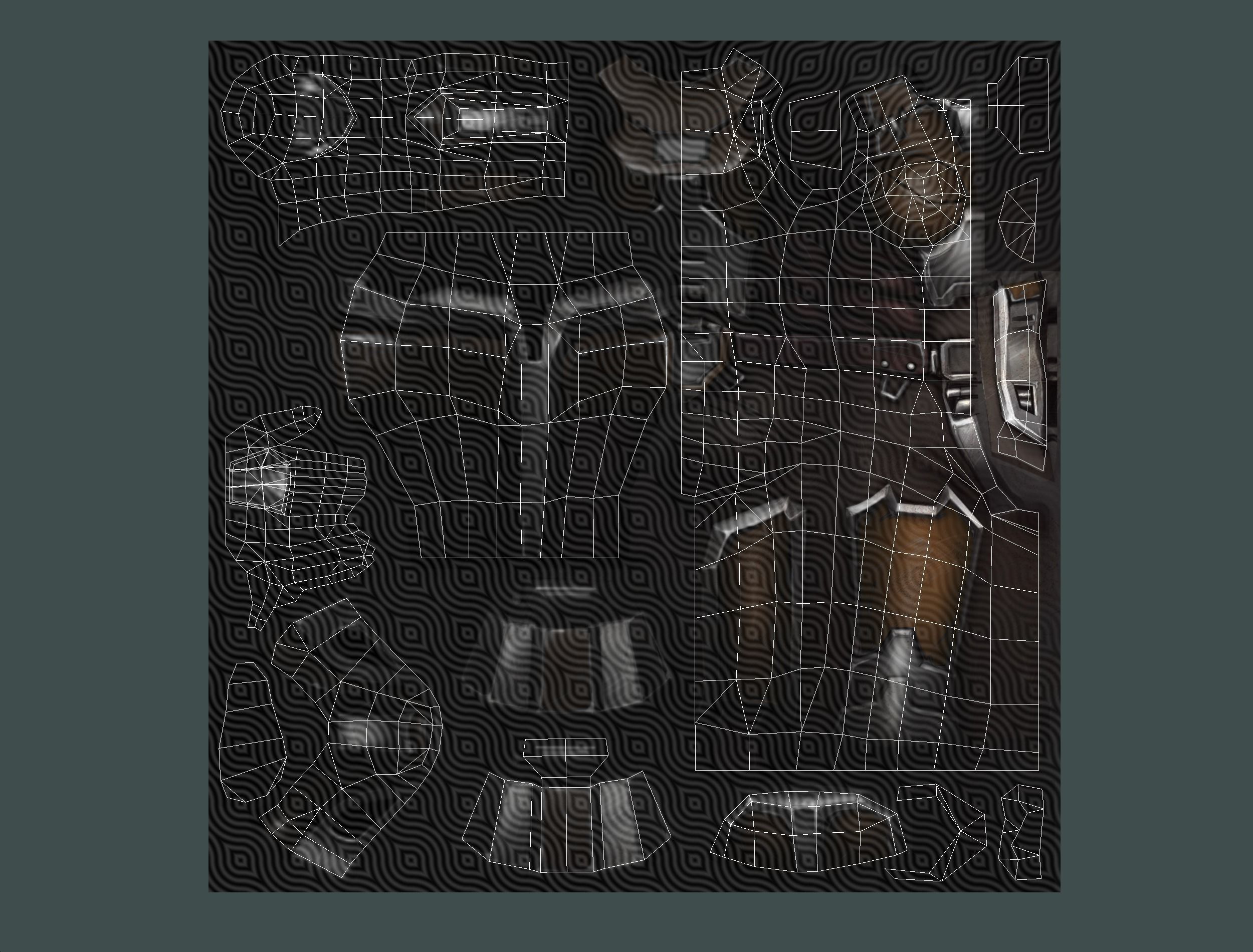 Woman Cyborg Soldier Female with Rifle and Pistol Low-poly 3D model_68