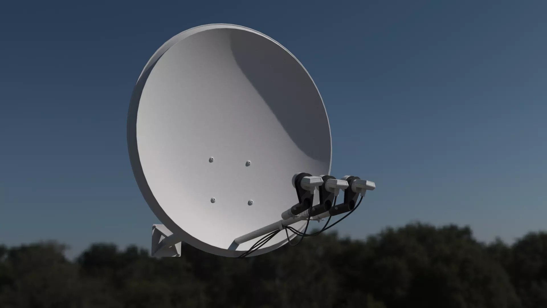 Home Satellite Dish 3D model 3D model