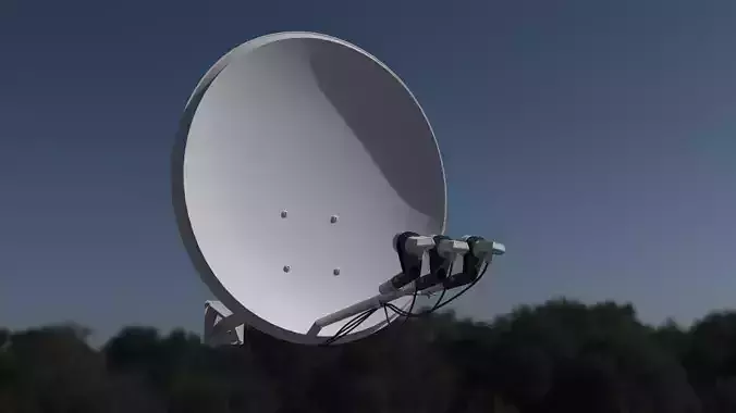 Home Satellite Dish 3D model