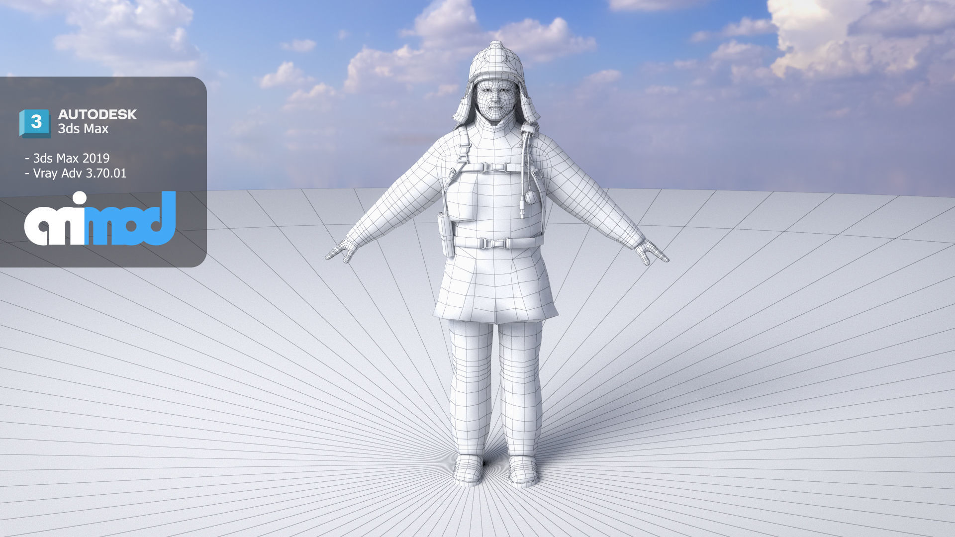 Japanese Firefighter 0001 3D model_5