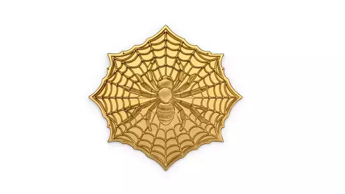 Spider pendant web 01 3D print model