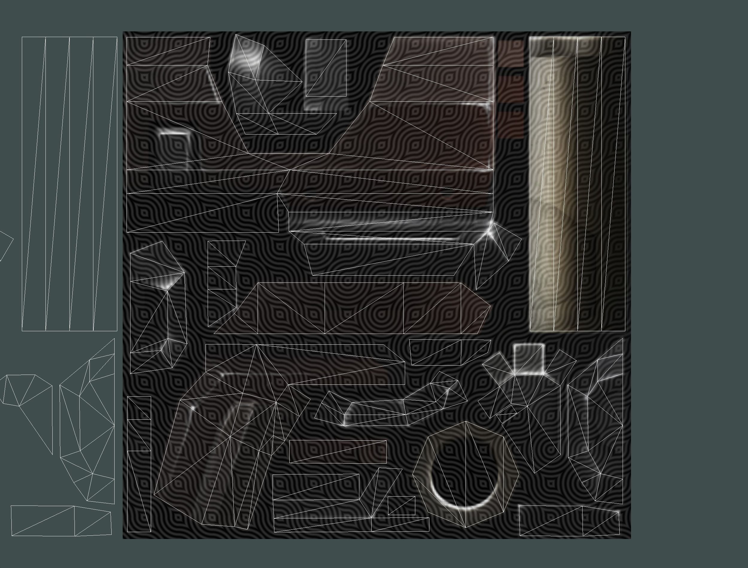 Cyborg Woman Machine Gun with Rifle and Pistol Low-poly 3D model_71