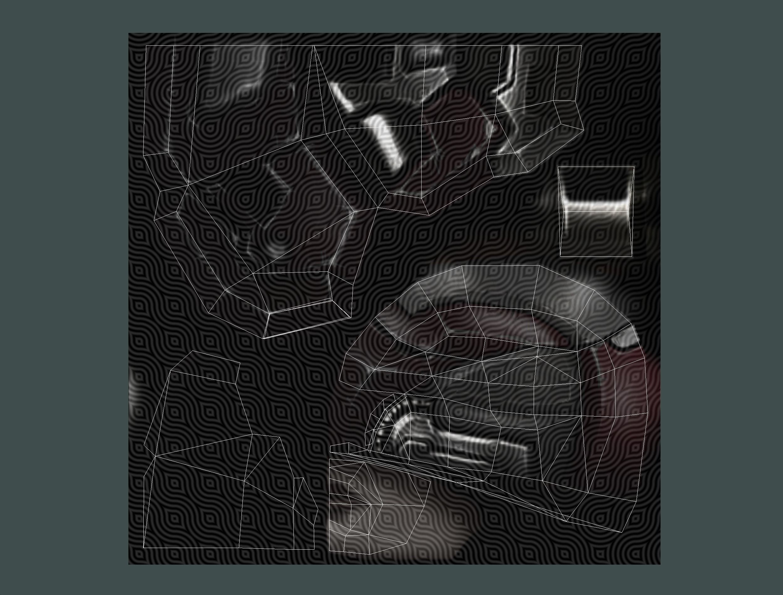 Cyborg Woman Machine Gun with Rifle and Pistol Low-poly 3D model_70