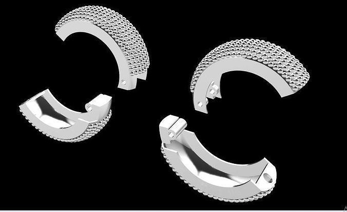  earrings 3dm file  3D print model