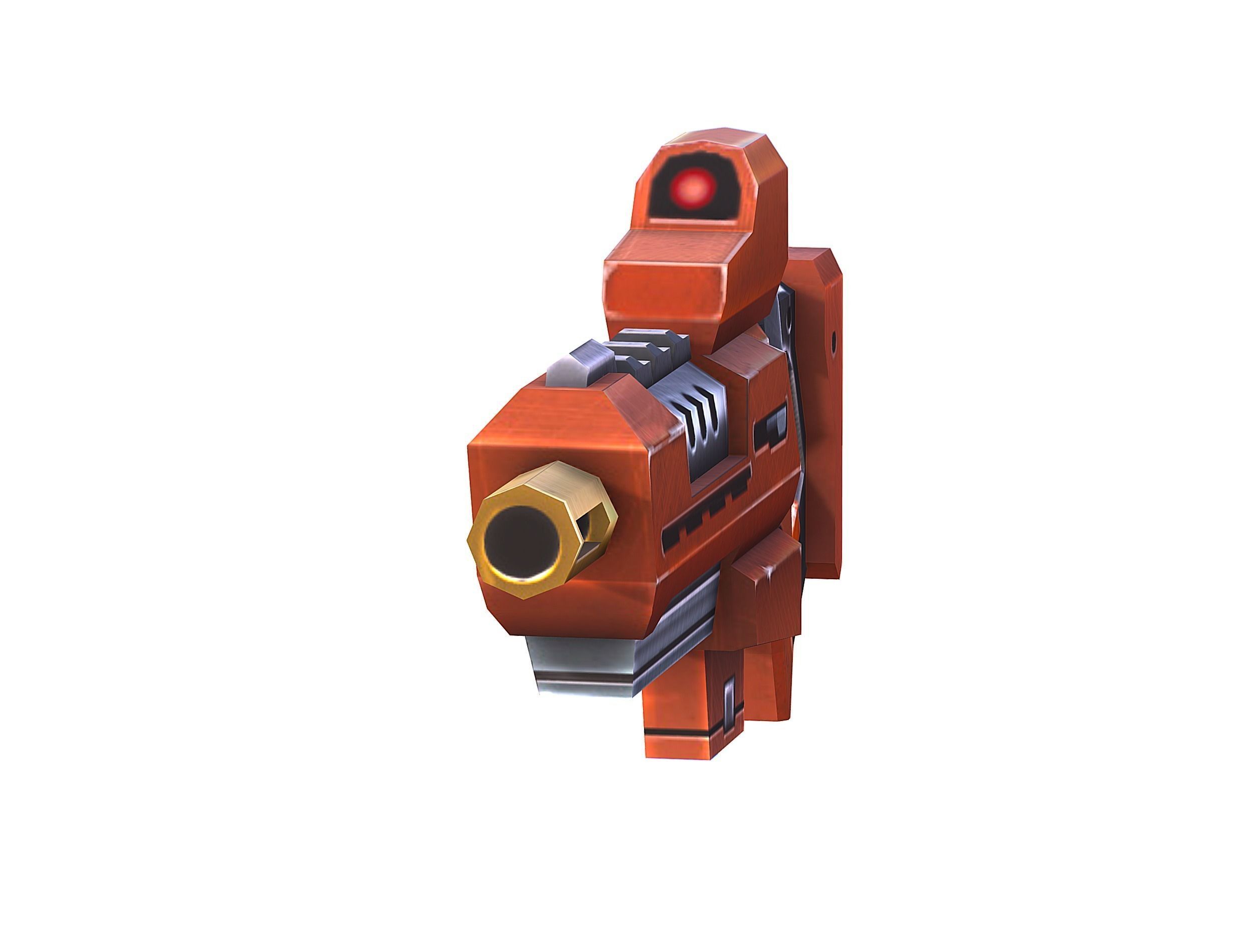 Sci-Fi Male Cyborg Man Drone Trooper Soldier Low-poly 3D model_50