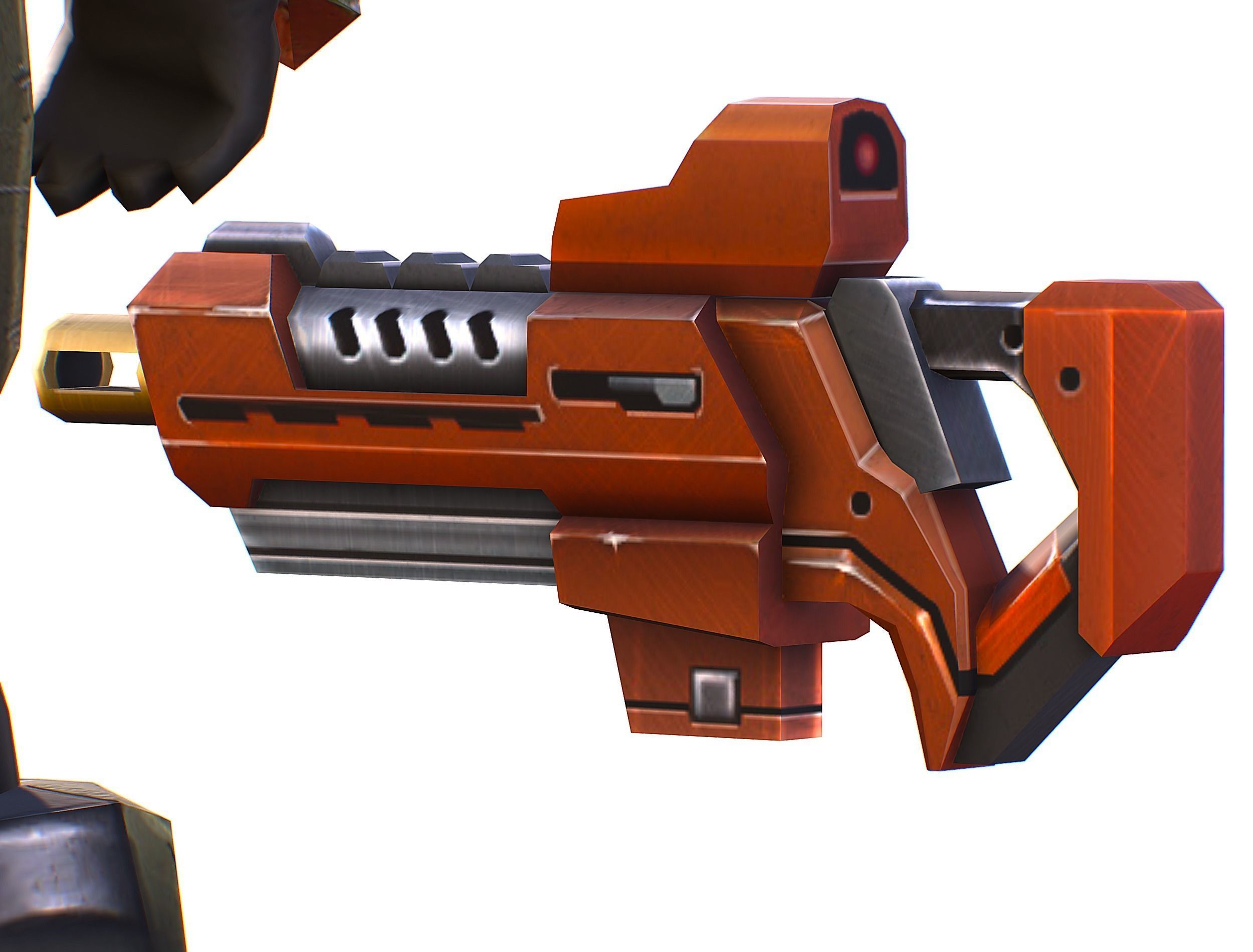 Sci-Fi Male Cyborg Man Drone Trooper Soldier Low-poly 3D model_47