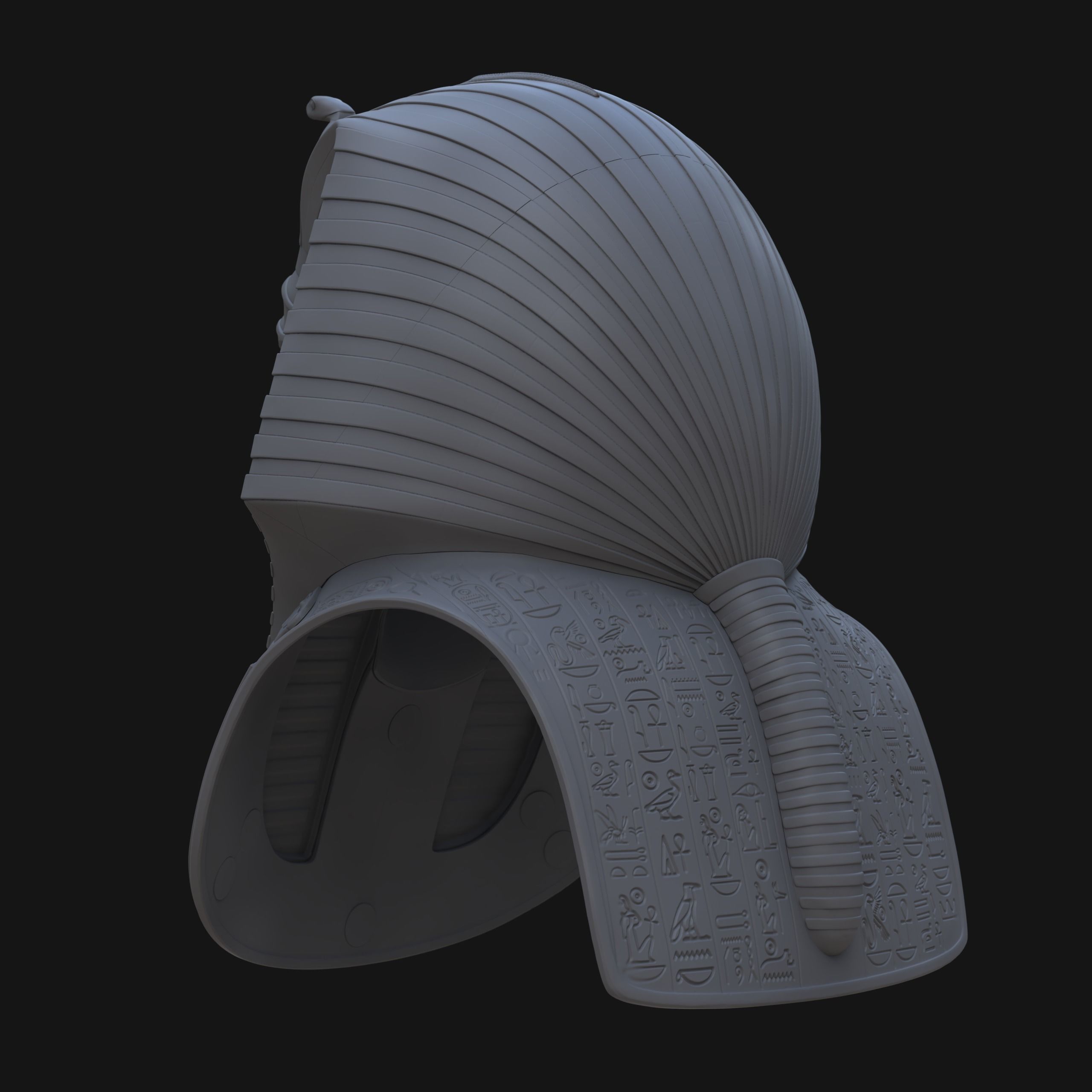 Tutankhamun Mask v4 - Merged  3D print model_2