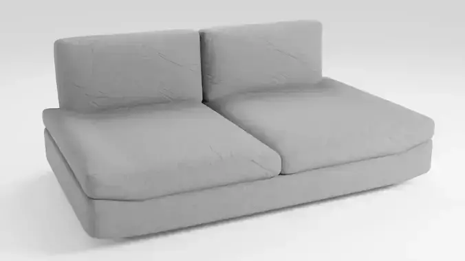 Stylish fabric sofa in dark colors