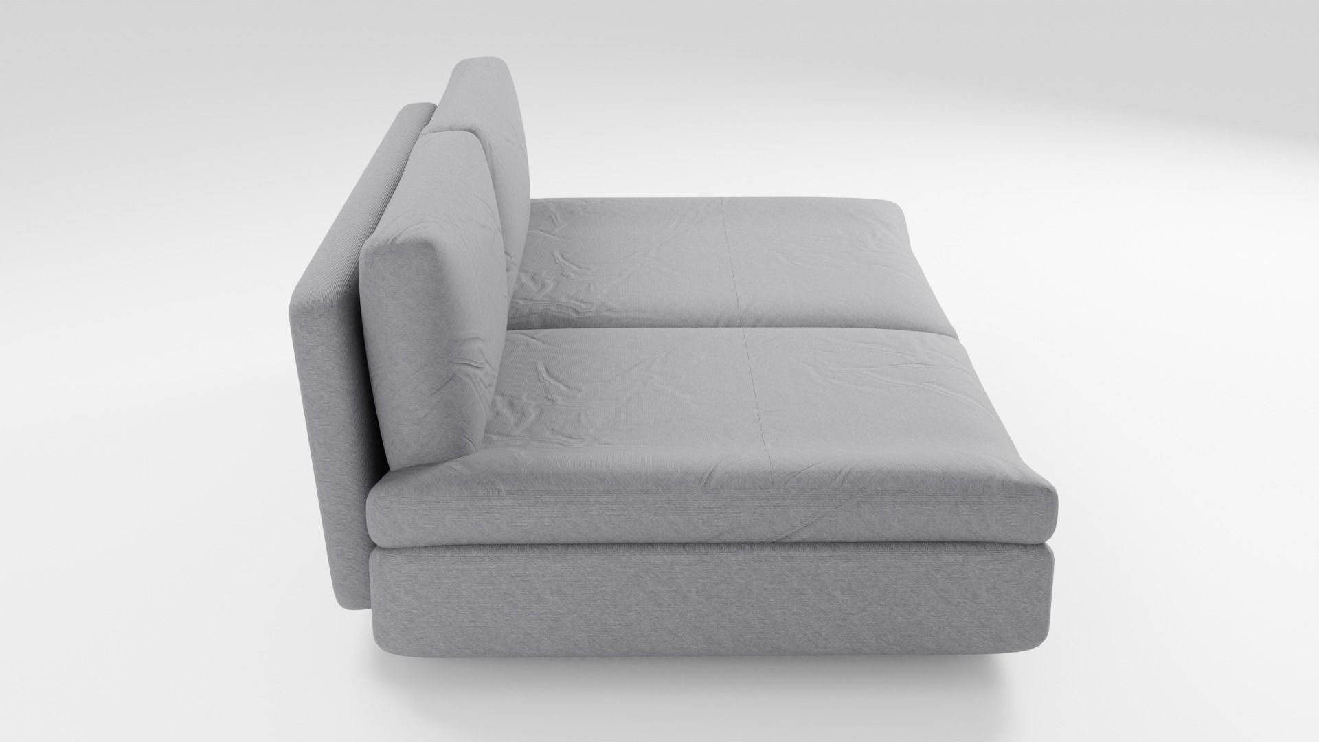 Stylish fabric sofa in dark colors 3D model_1