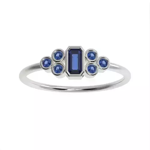  Basel ring with Emerald diamond