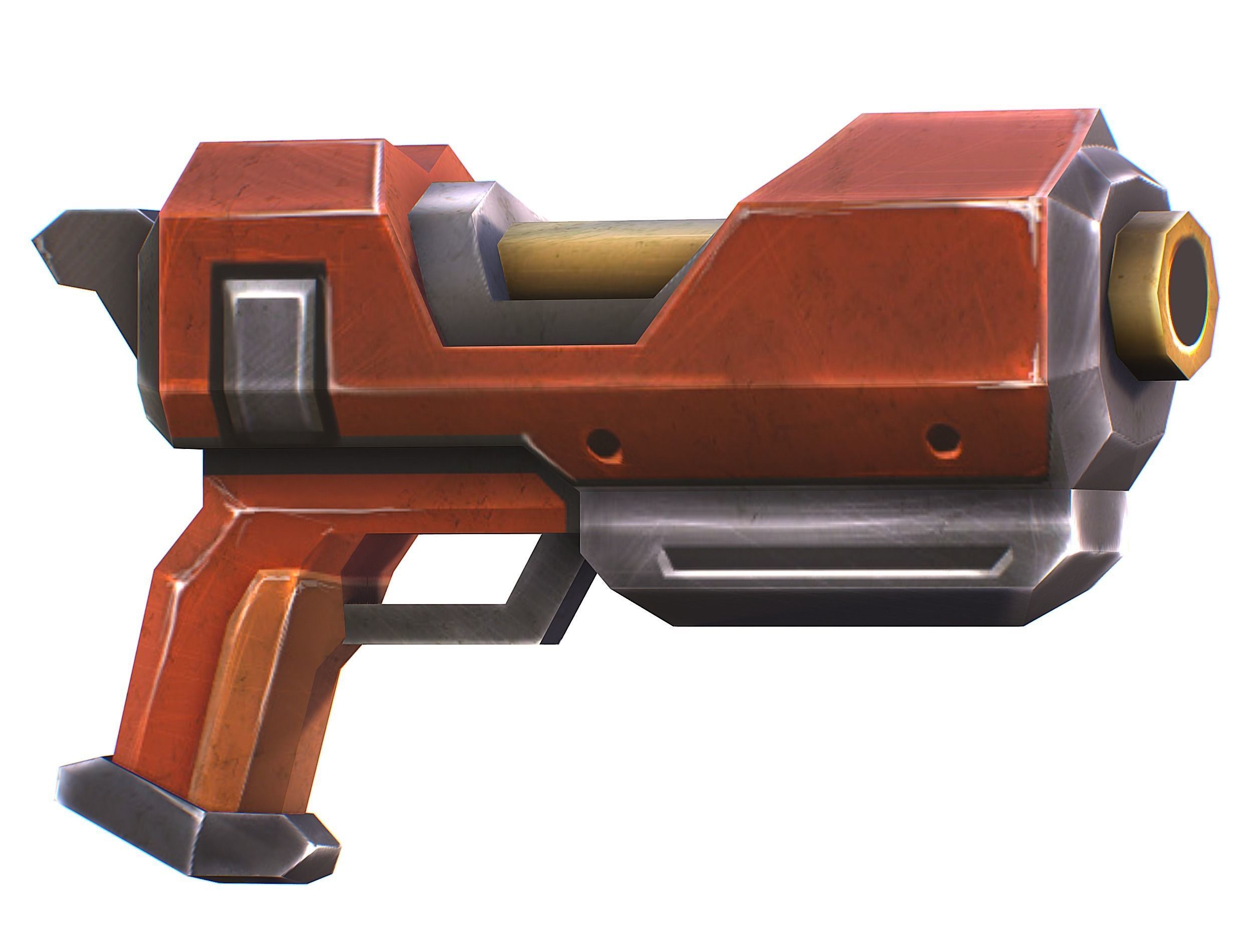 Sci-Fi Man Cyborg - Male Drone Sniper Soldier Low-poly 3D model_54