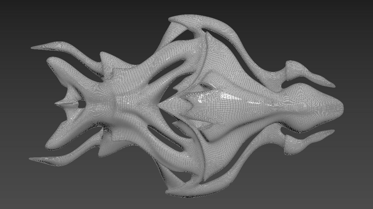 Alien spacecraft 3D model_5