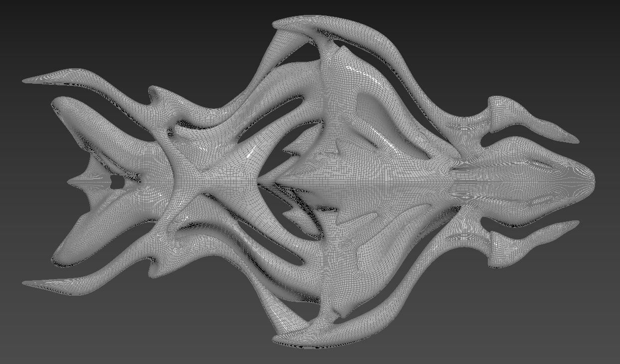 Alien spacecraft 3D model_7