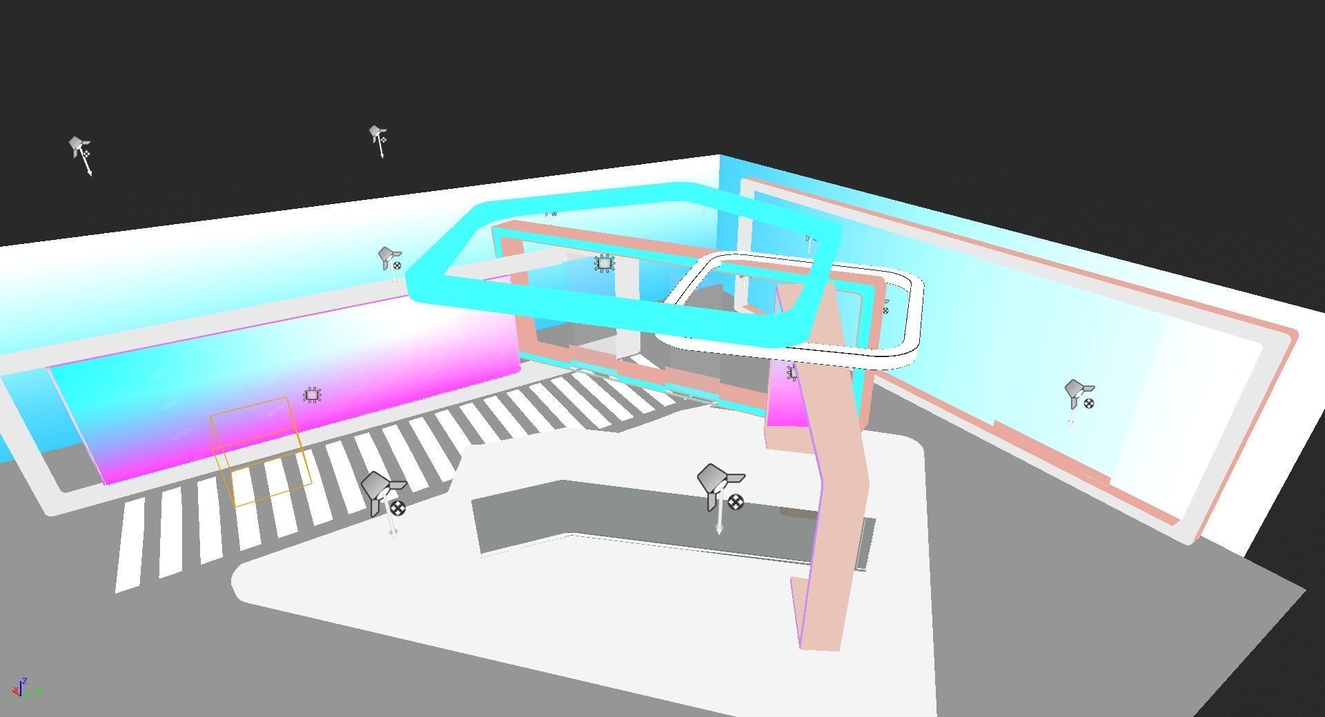 UE5 Live TV Space Low-poly 3D model_8