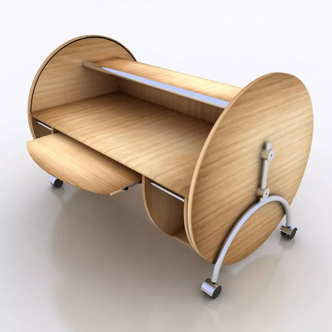 Office Computer Table Low-poly 3D model