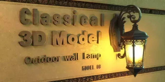 CLASSICAL OUTDOOR WALL LAMP -Model 09-