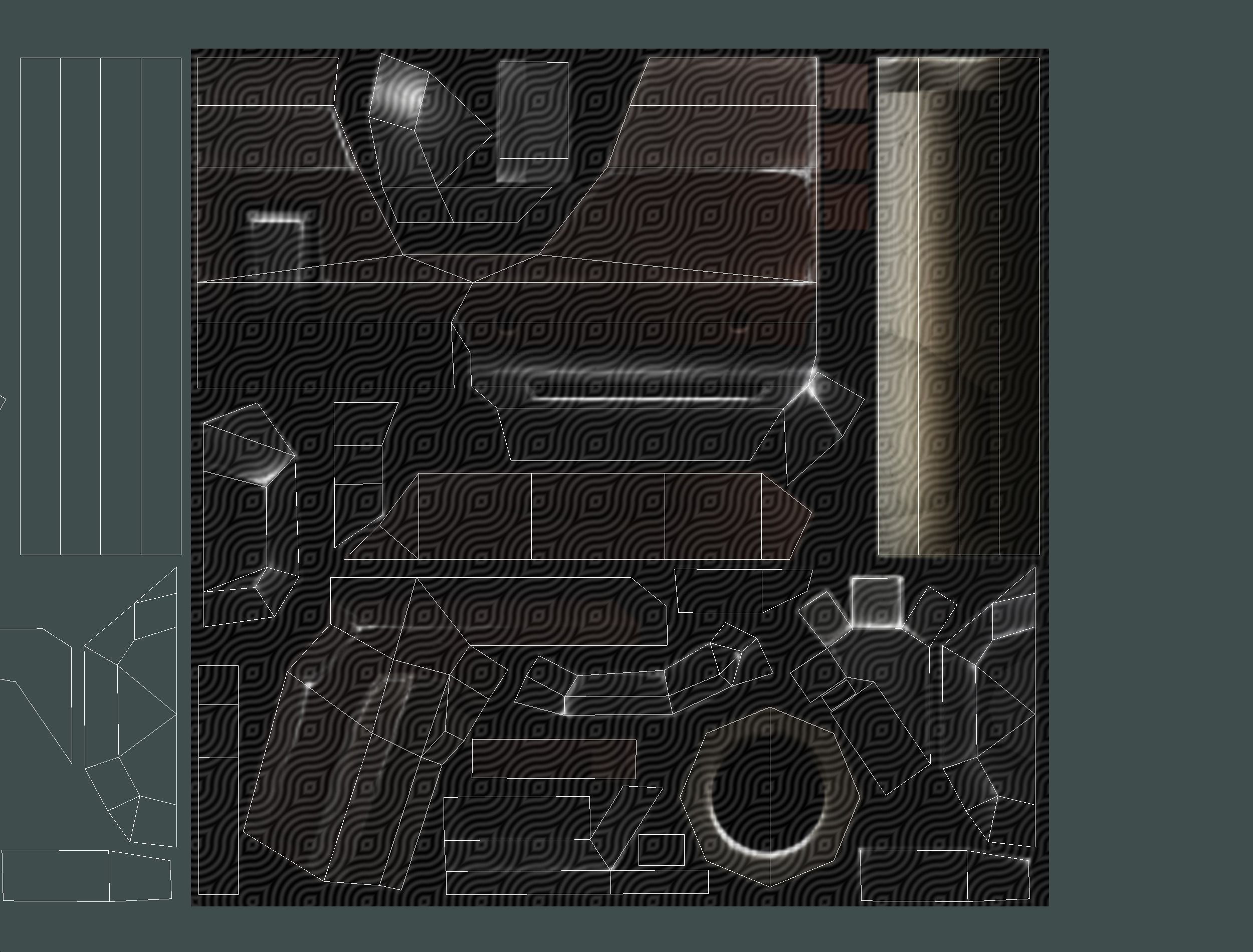 Male Cyborg - Man Machine Gun with Rifle and Pistol Low-poly 3D model_69