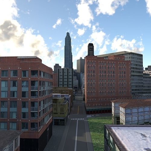 City 110 Low-poly 3D model