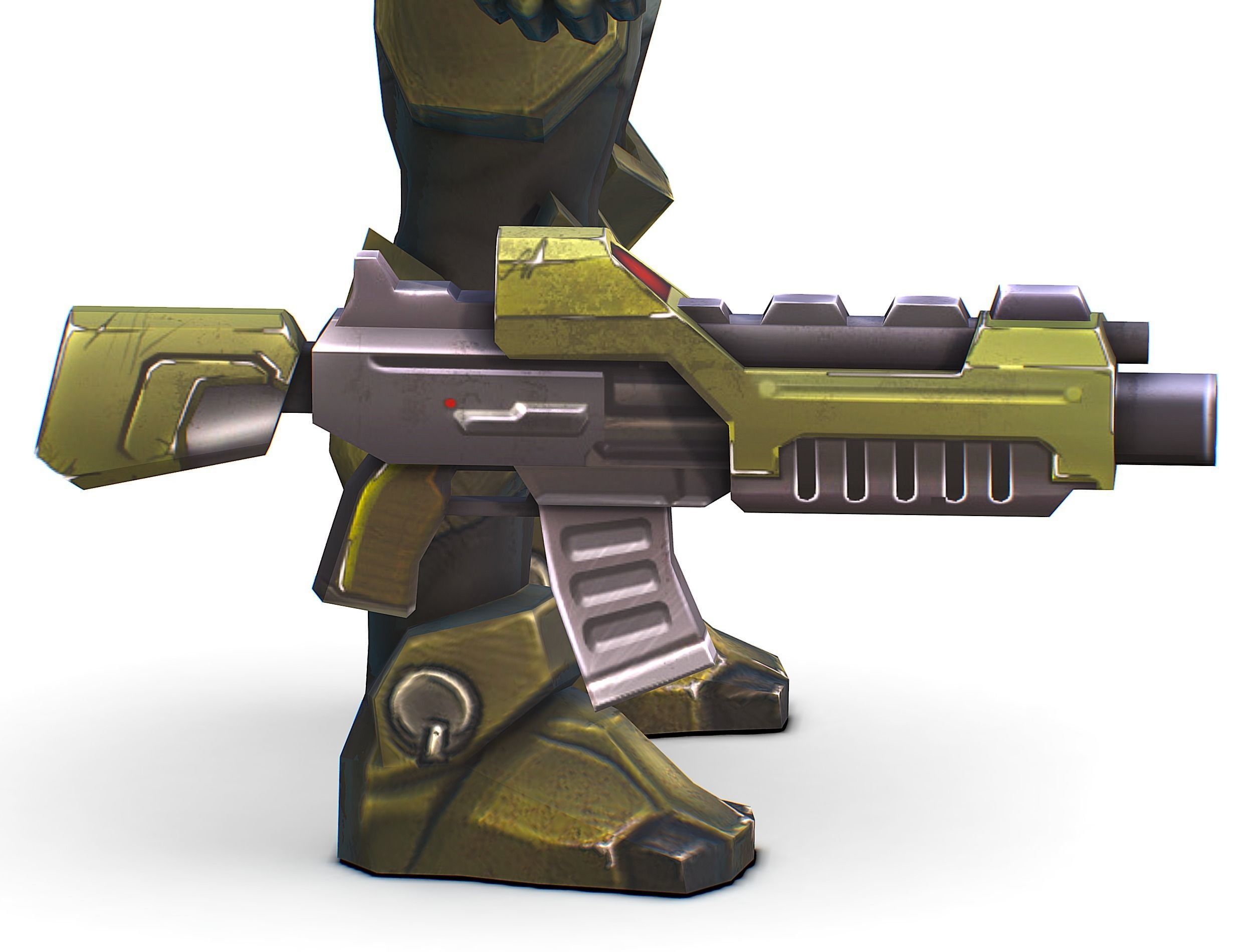 Sci-Fi Man Cyborg - Male Drone Trooper Soldier Low-poly 3D model_41