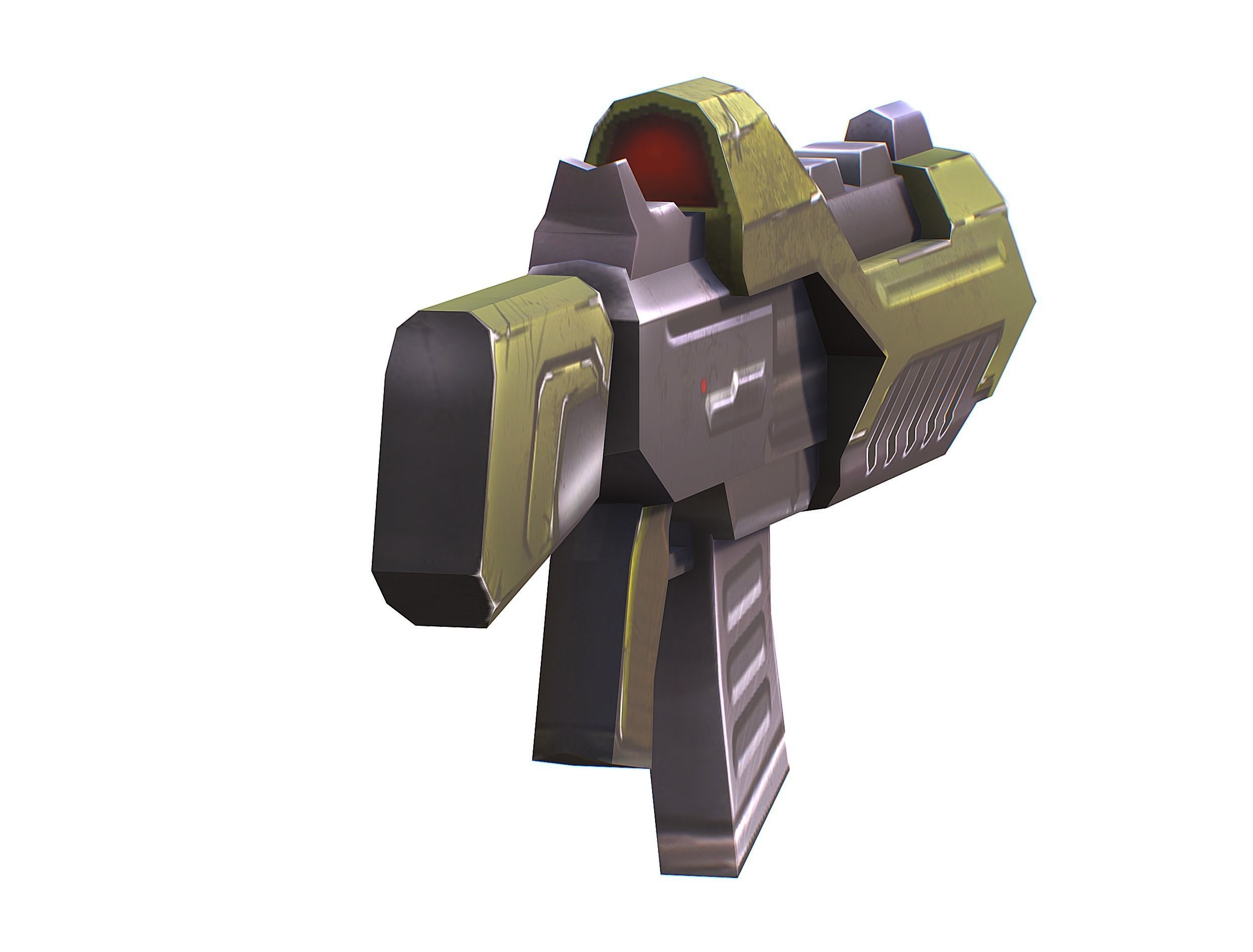 Sci-Fi Man Cyborg - Male Drone Trooper Soldier Low-poly 3D model_44