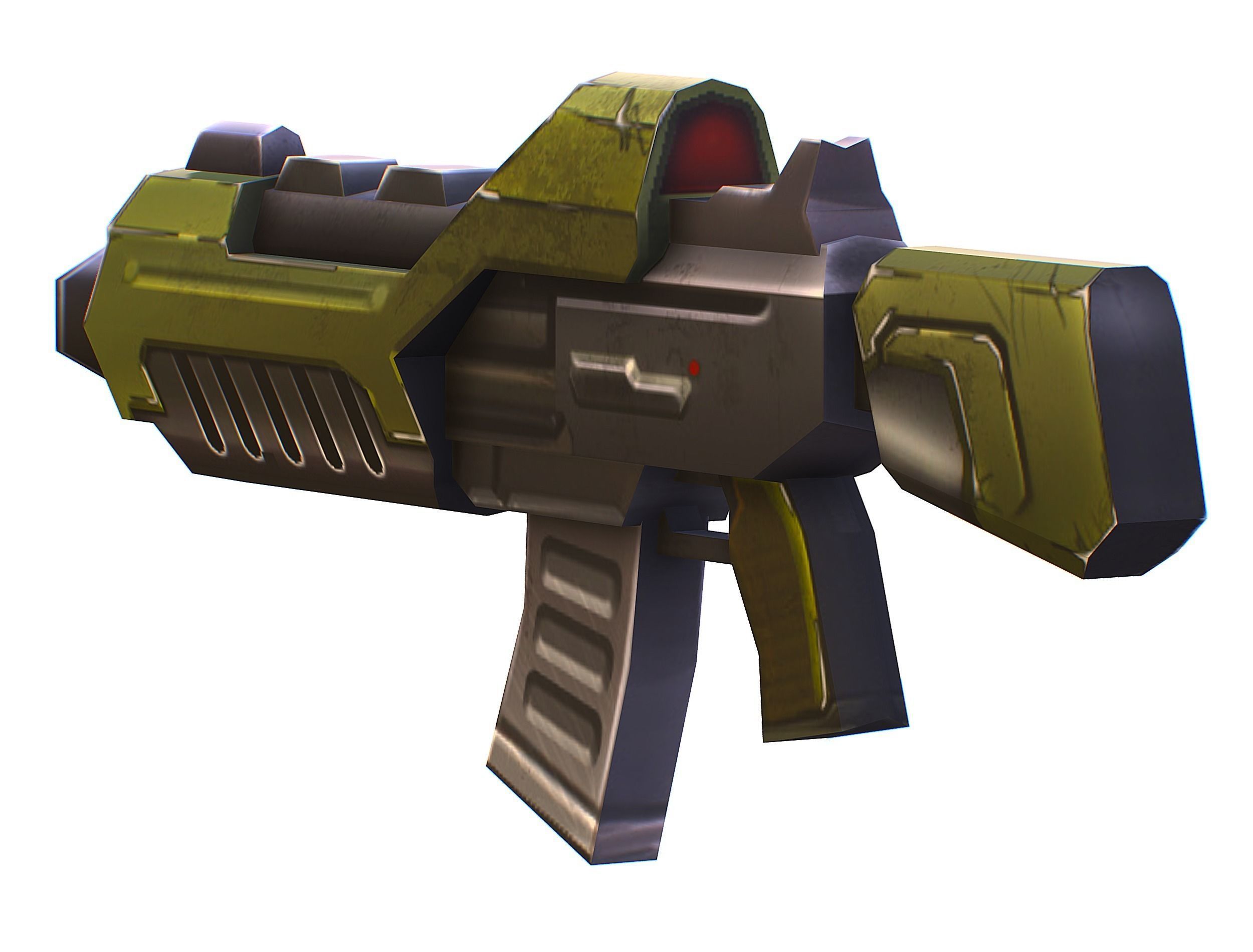 Sci-Fi Man Cyborg - Male Drone Trooper Soldier Low-poly 3D model_47