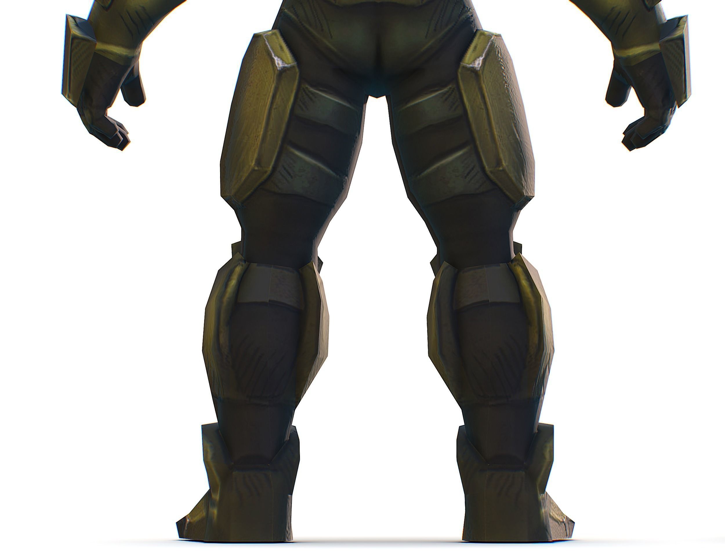 Sci-Fi Man Cyborg - Male Drone Trooper Soldier Low-poly 3D model_27