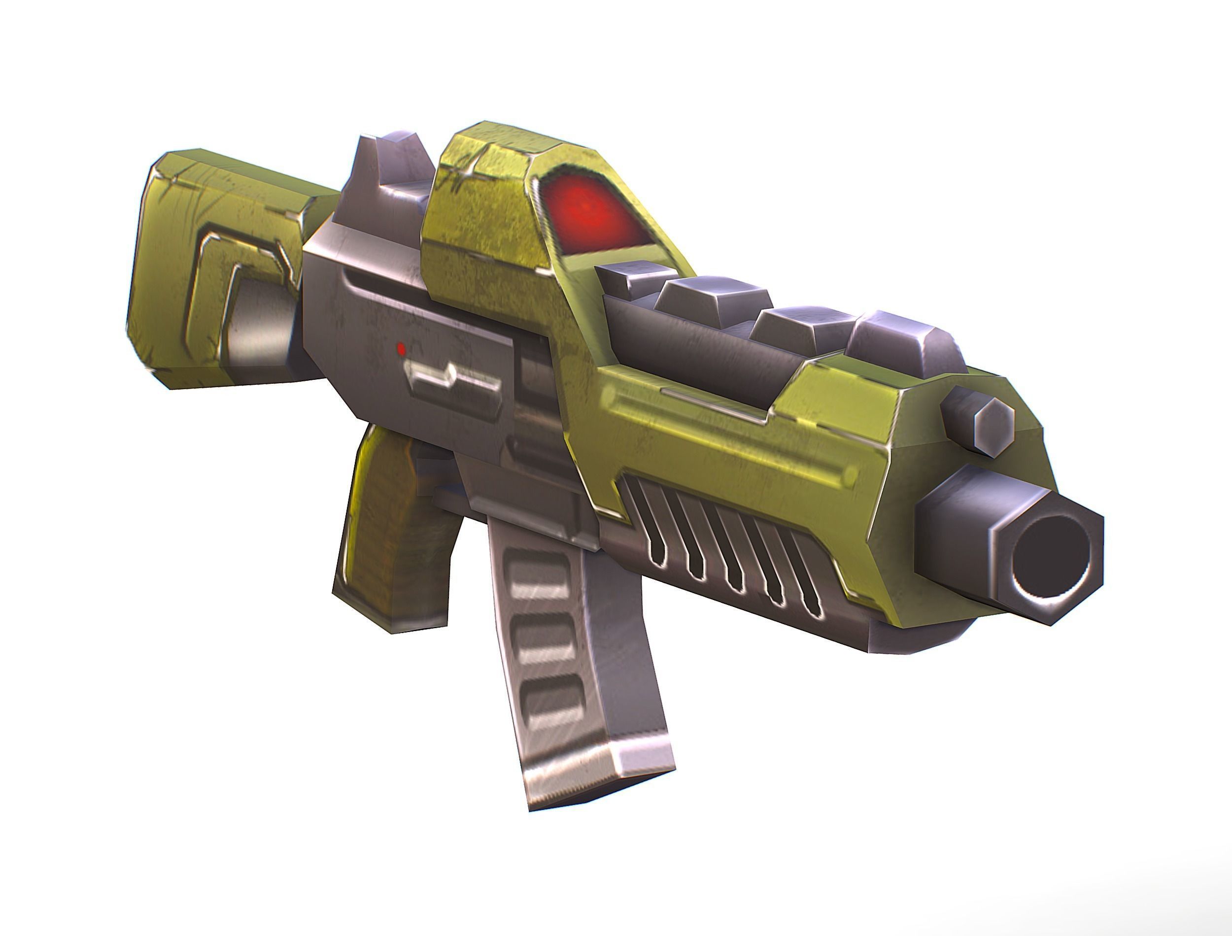 Sci-Fi Man Cyborg - Male Drone Trooper Soldier Low-poly 3D model_38