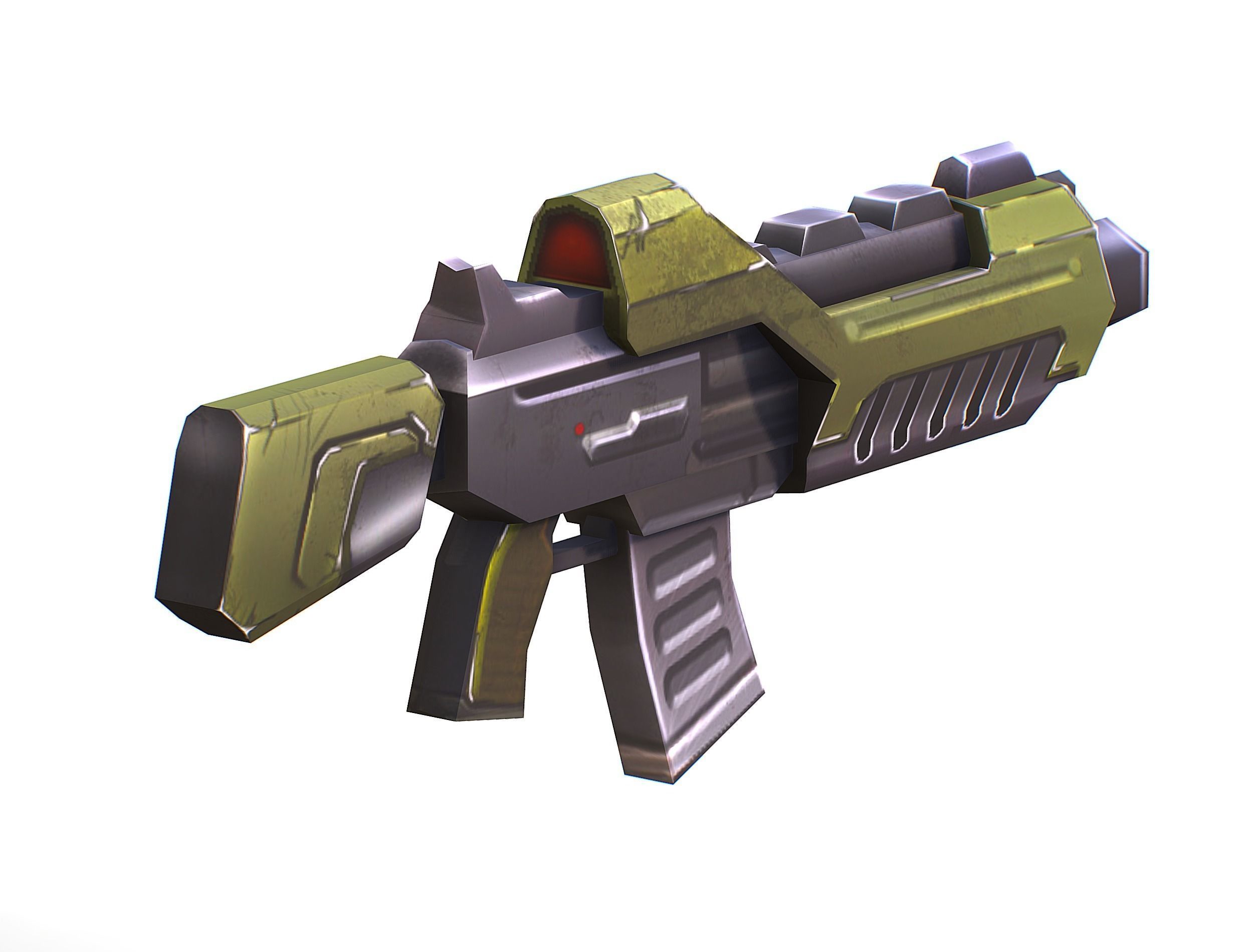 Sci-Fi Man Cyborg - Male Drone Trooper Soldier Low-poly 3D model_43