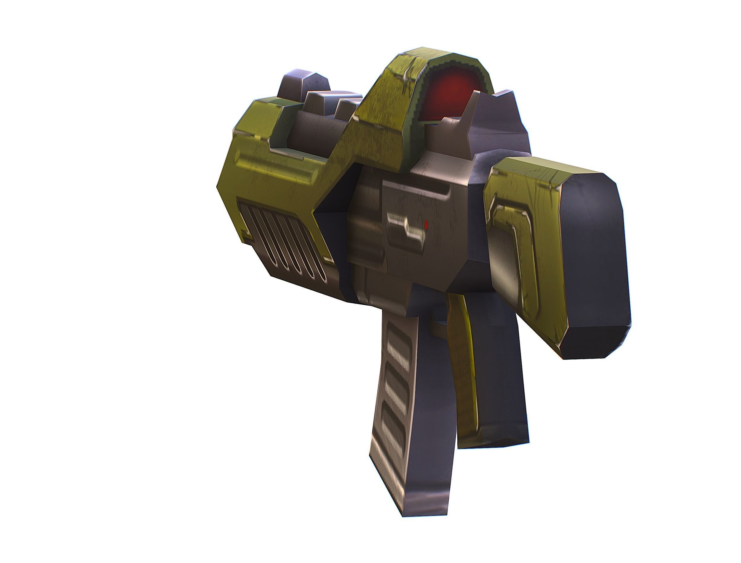 Sci-Fi Man Cyborg - Male Drone Trooper Soldier Low-poly 3D model_46