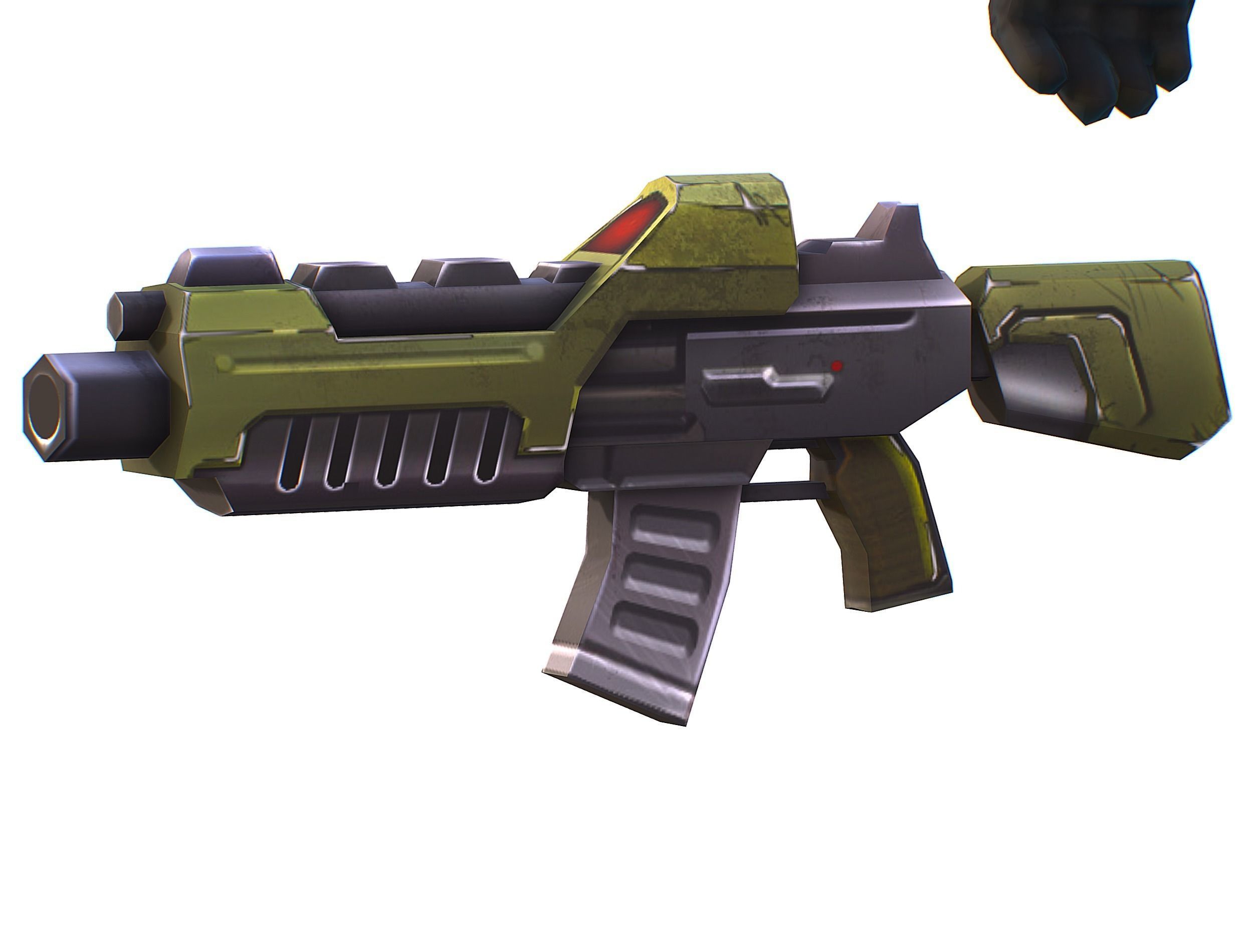 Sci-Fi Man Cyborg - Male Drone Trooper Soldier Low-poly 3D model_49