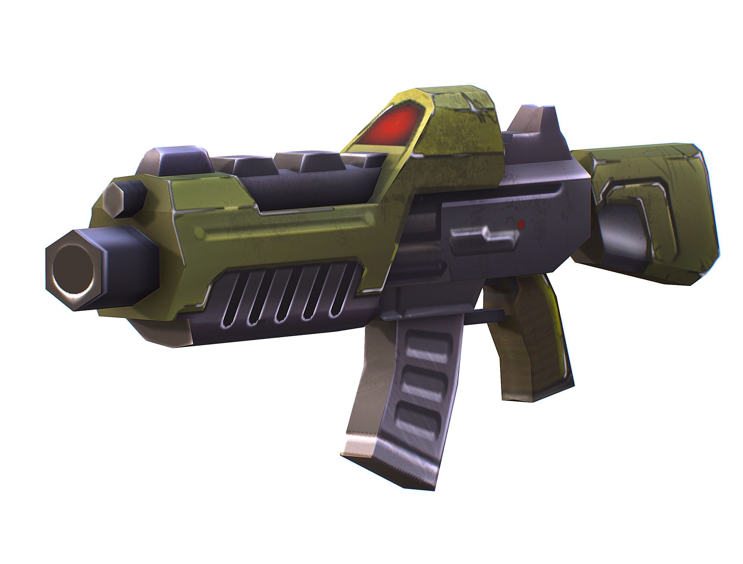 Sci-Fi Man Cyborg - Male Drone Trooper Soldier Low-poly 3D model_50