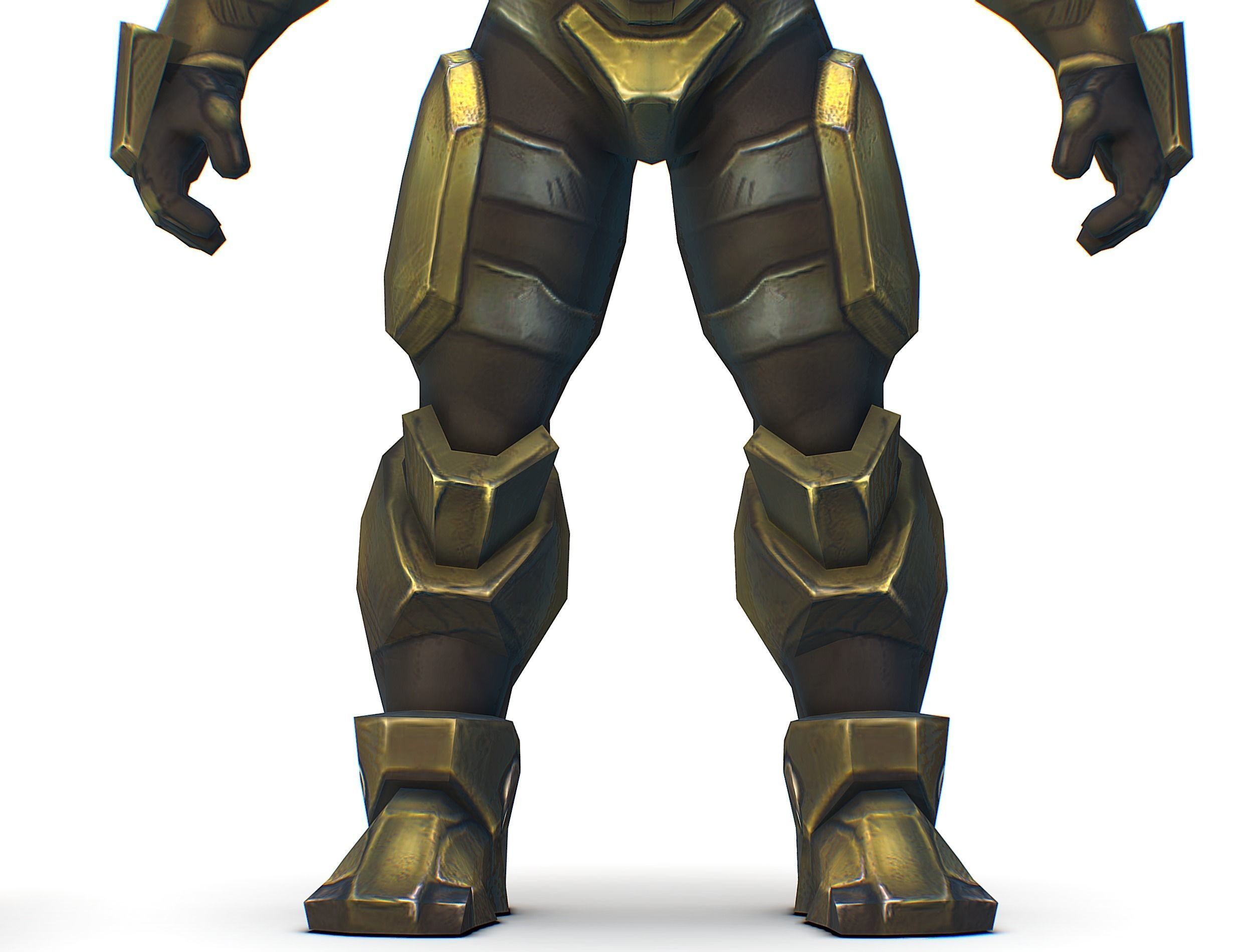 Sci-Fi Man Cyborg - Male Drone Trooper Soldier Low-poly 3D model_24