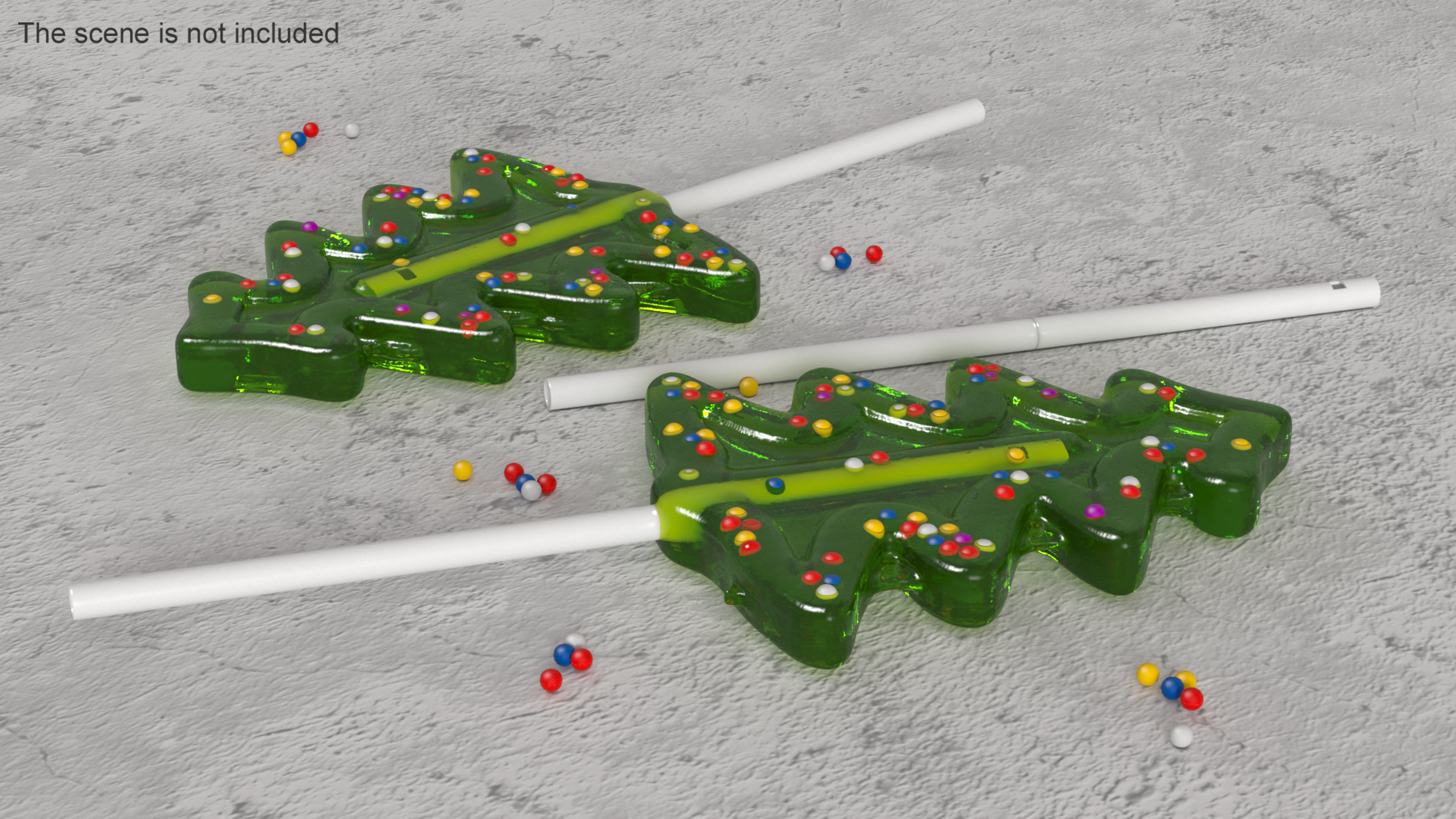 Christmas Fir Tree Lollipop for 3D Print 3D print model