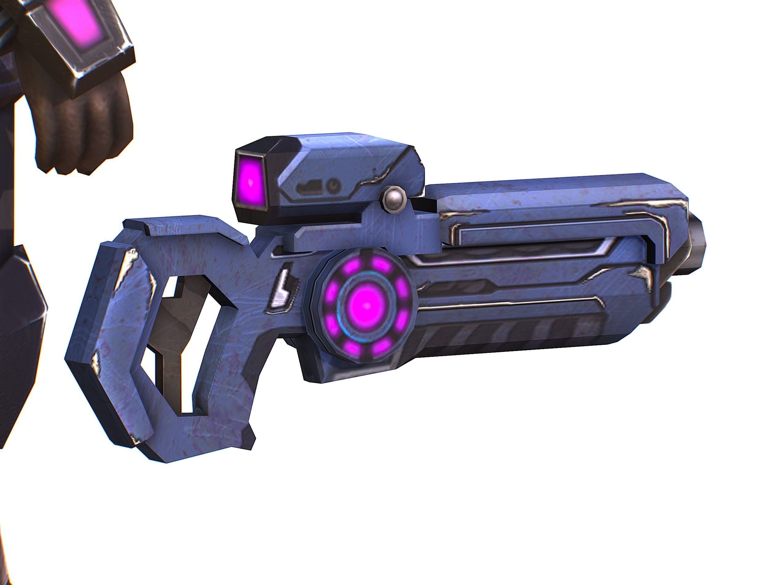 Sci-Fi Male Cyborg - Man Drone Heavy Trooper Bandit Low-poly 3D model_41