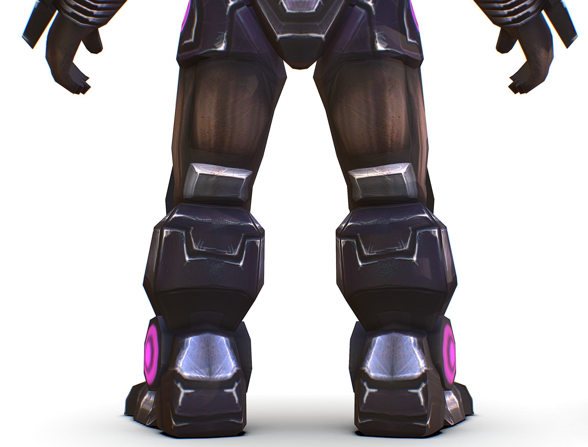 Sci-Fi Male Cyborg - Man Drone Heavy Trooper Bandit Low-poly 3D model_26