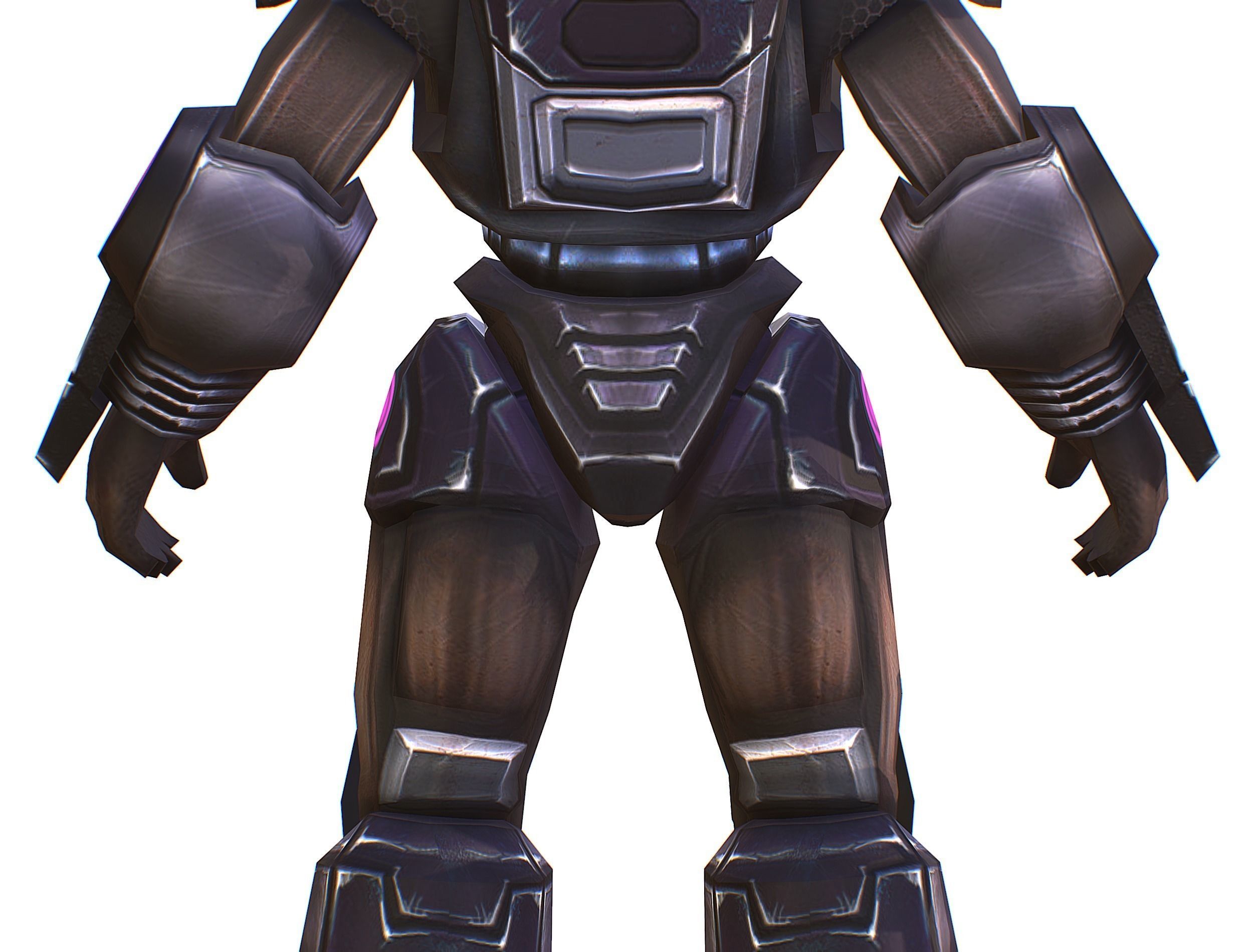 Sci-Fi Male Cyborg - Man Drone Heavy Trooper Bandit Low-poly 3D model_25