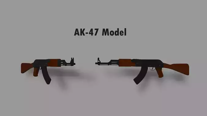 AK-47 Low Poly
