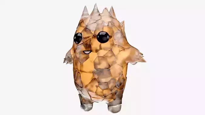 Crystal baby monster 3D model