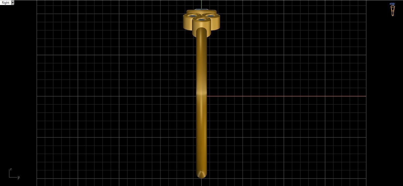 Its Basel ring with Round cut diamond 3D print model_19