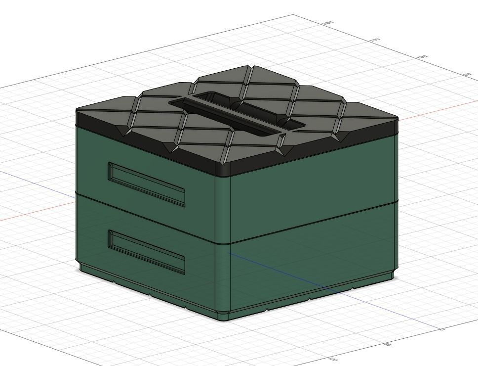 Stackable Revell Aqua Color Paint 18ml Container Storage Boxes 3D print model_7