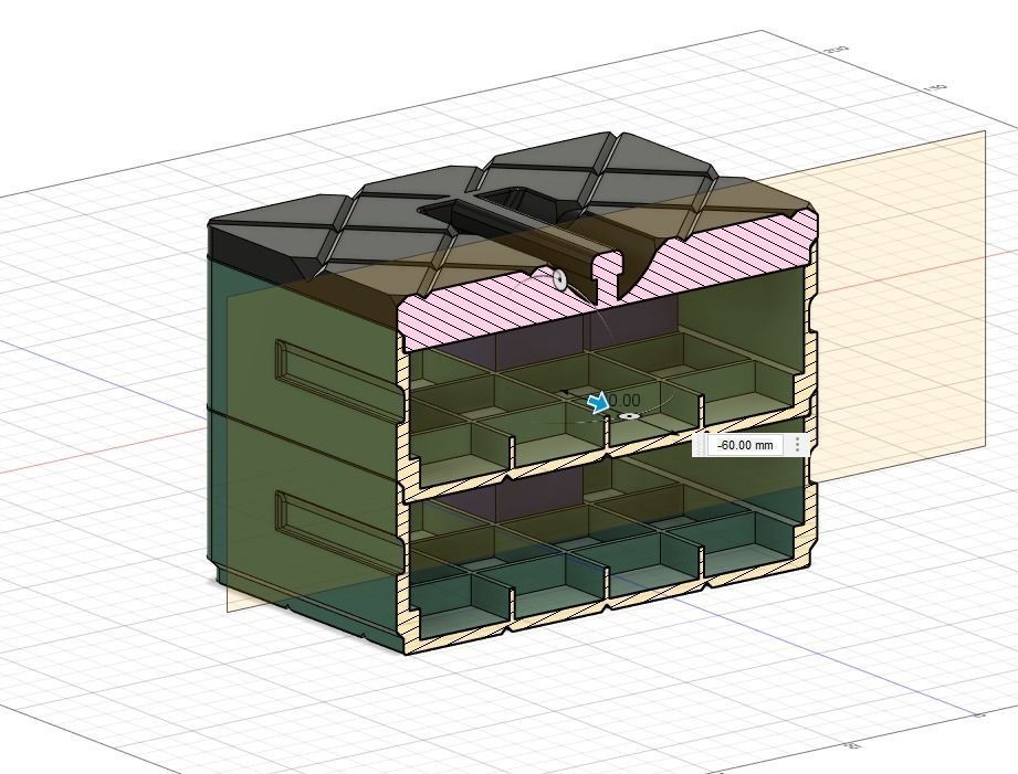 Stackable Revell Aqua Color Paint 18ml Container Storage Boxes 3D print model_14