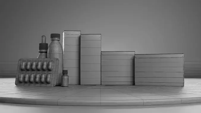 Pharmaceutical Product Packaging 3D model