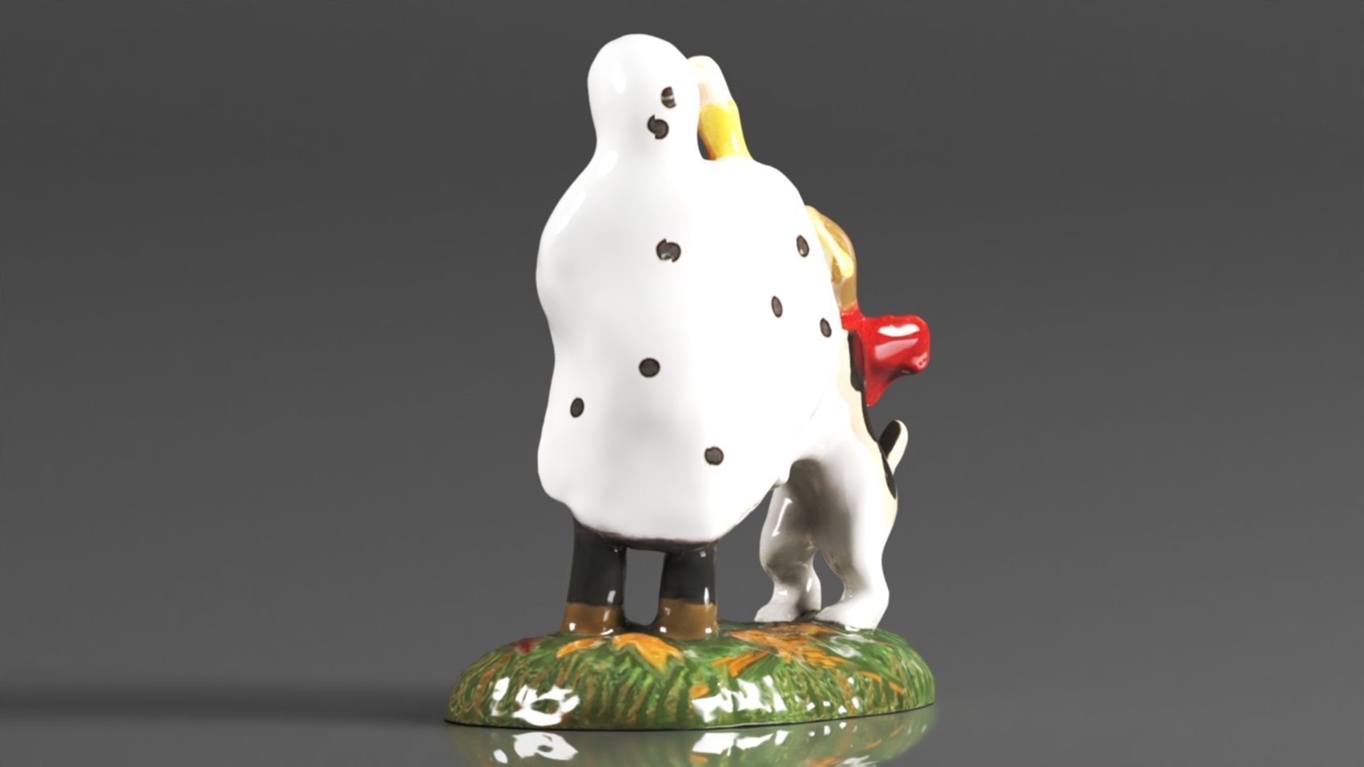 Snow Village Halloween  Peanuts Snoopy Treat No Tricks Figurine 3D print model_4