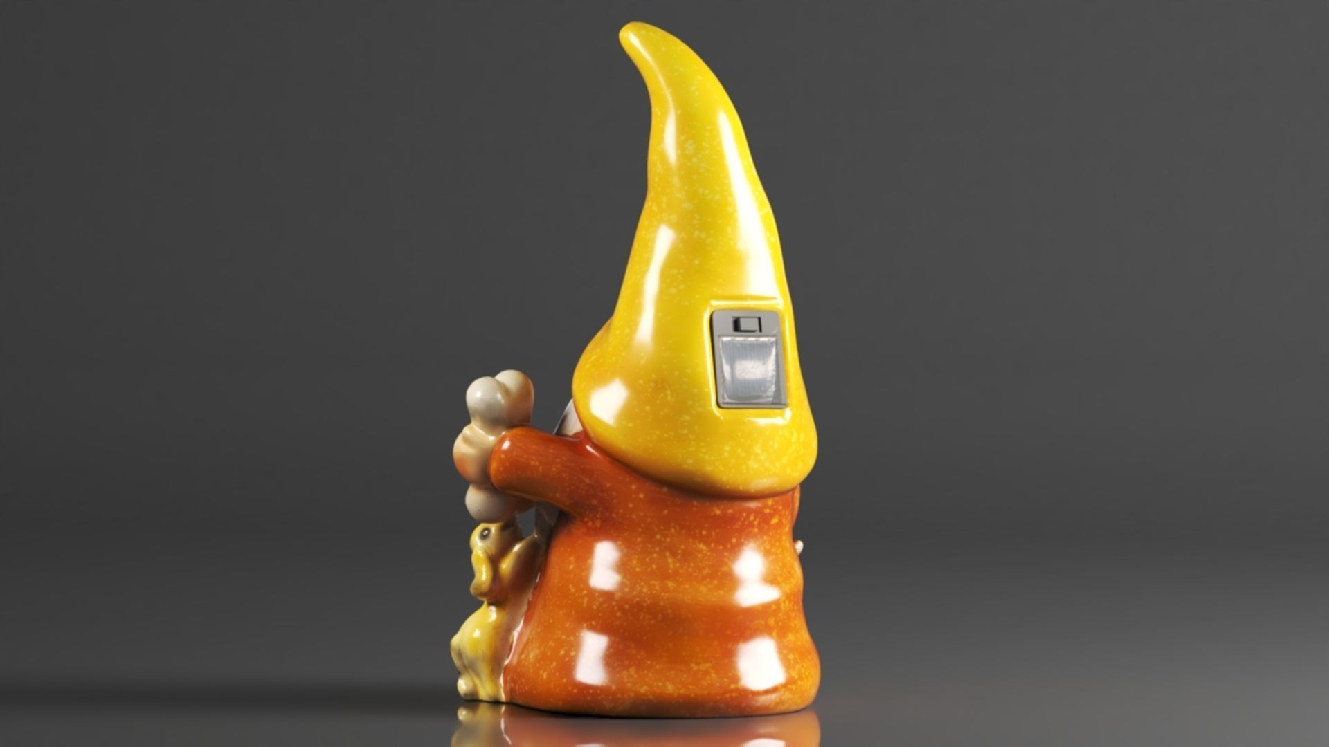 FLJZCZM Garden Gnome Statue 3D print model_5
