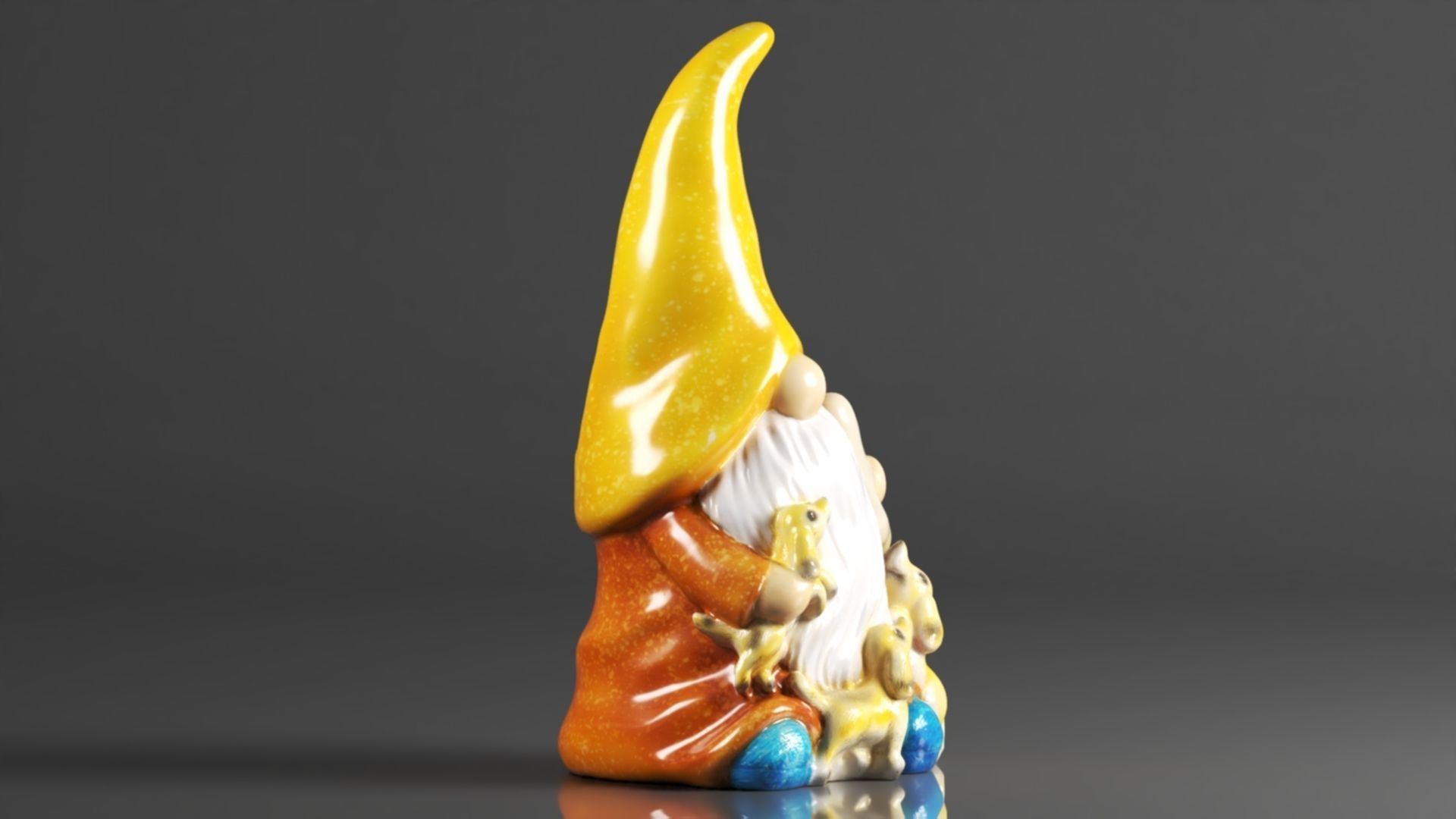 FLJZCZM Garden Gnome Statue 3D print model_3