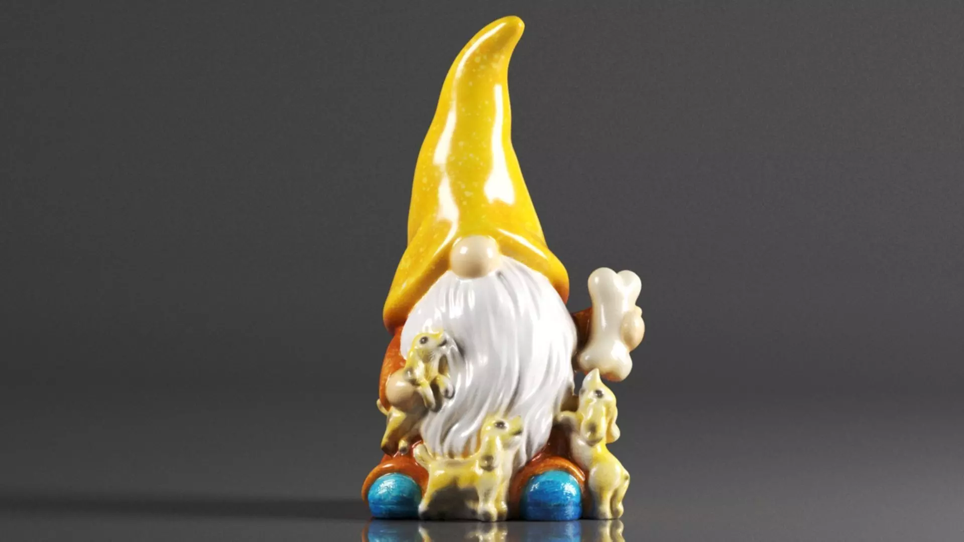 FLJZCZM Garden Gnome Statue 3D print model_0