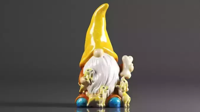 FLJZCZM Garden Gnome Statue 3D print model
